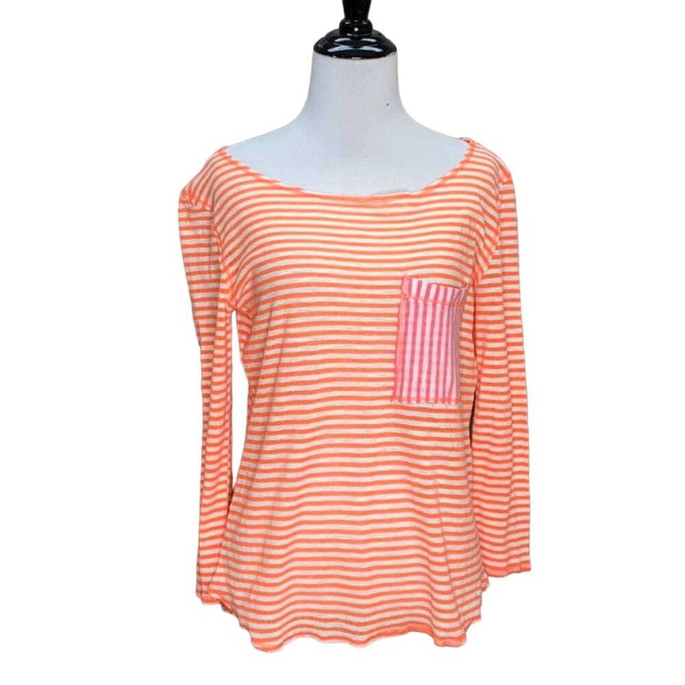 Claeson Striped Pocket Tee NWT